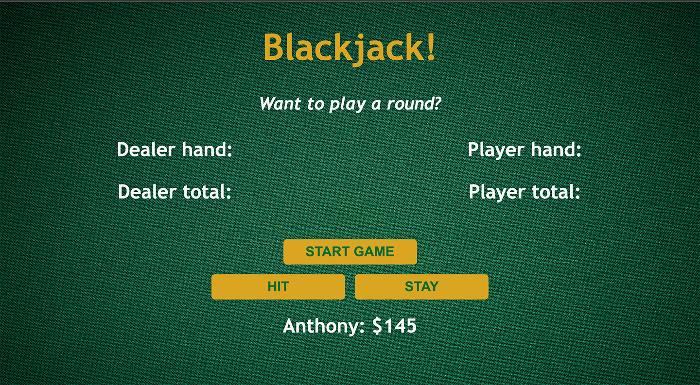 blackjack game